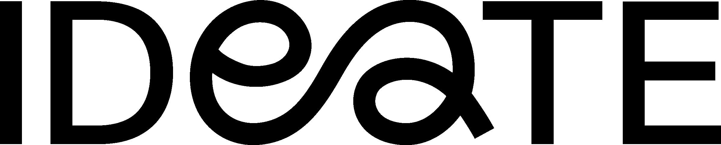 Logo Ideate zwart